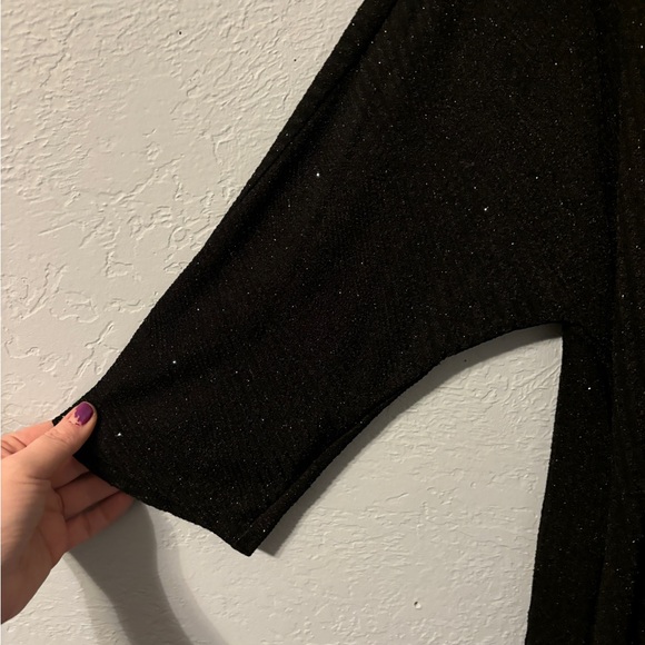 Sparkly black textured dress, knotted waist, size xl - Picture 9 of 9